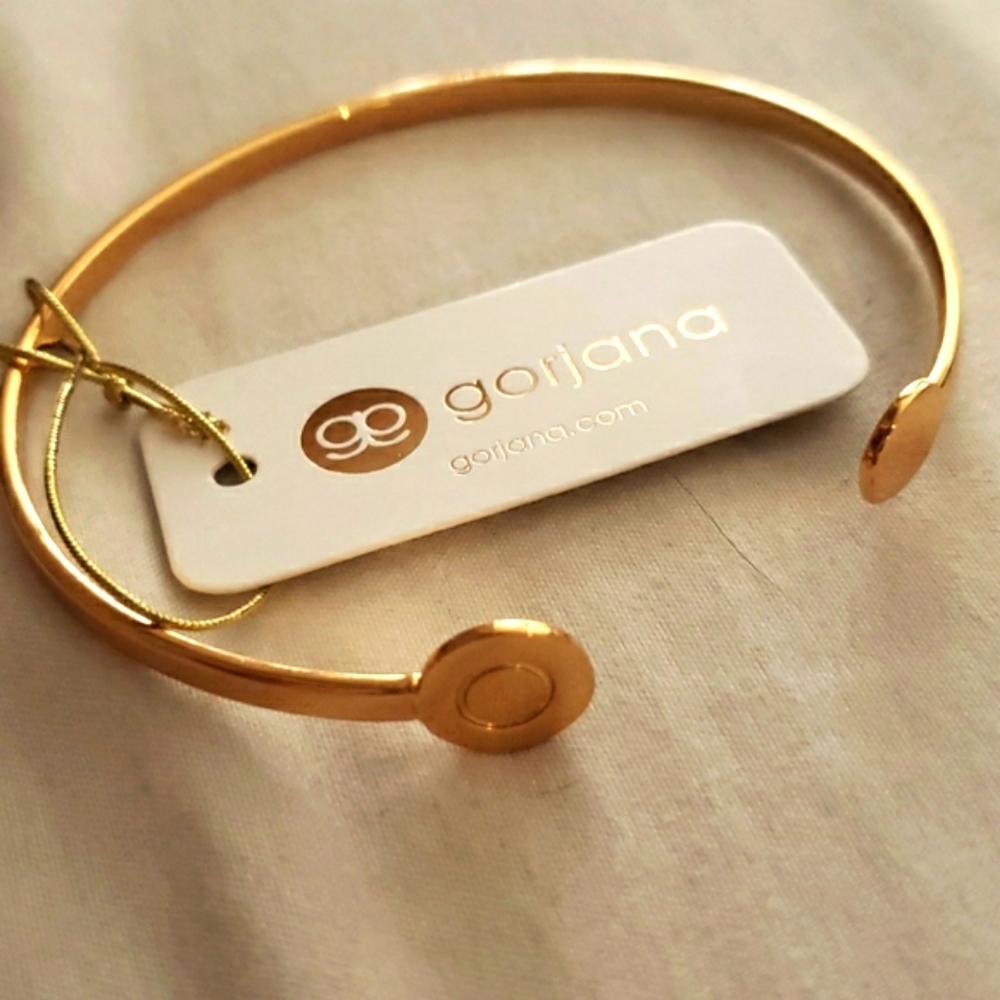 COPY - Gorjana Alphabet Disc Cuff - "O"
